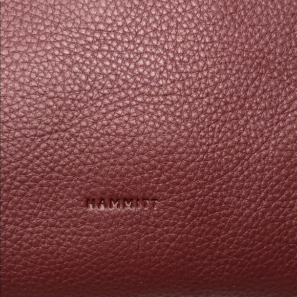 Hammitt Kyle Cherrywood Pebble Crossbody Bag with Gold Accents New - Picture 3 of 9